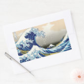 Sticker Rectangulaire Cool orietal japanese classique fuji view art (Enveloppe)