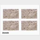 Sticker Rectangulaire Cool OSB Construction Plywood Texture Imprimer (Feuille)