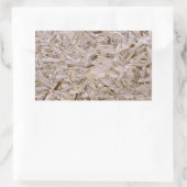 Sticker Rectangulaire Cool OSB Construction Plywood Texture Imprimer (Sac)
