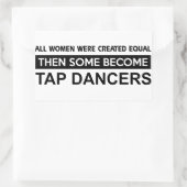 Sticker Rectangulaire Cool Tap Dancing designs (Sac)