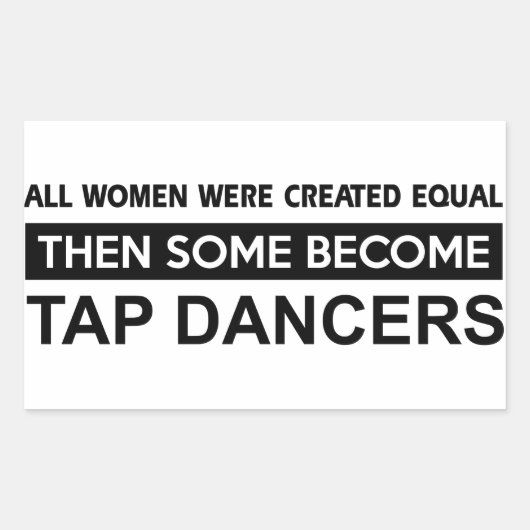 Sticker Rectangulaire Cool Tap Dancing designs (Devant)