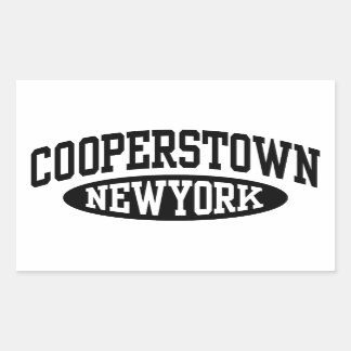 Sticker Rectangulaire Cooperstown New York
