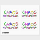 Sticker Rectangulaire Coordinateur du Chaos (Feuille)