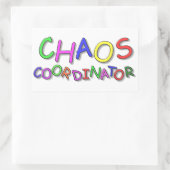 Sticker Rectangulaire Coordinateur du Chaos (Sac)