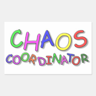 Sticker Rectangulaire Coordinateur du Chaos