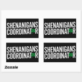 Sticker Rectangulaire Coordonnateur de farces de la Saint-Patrick (Feuille)