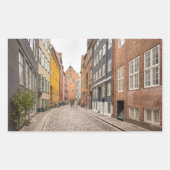 Sticker Rectangulaire Copenhague Danemark (Devant)