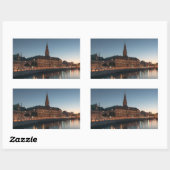 Sticker Rectangulaire Copenhague Danemark (Feuille)