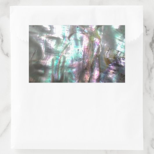 Sticker Rectangulaire Coque d'Abalone (Sac)