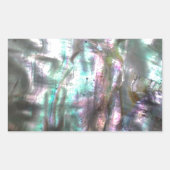 Sticker Rectangulaire Coque d'Abalone (Devant)