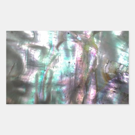 Sticker Rectangulaire Coque d'Abalone (Devant)