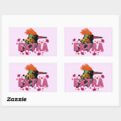 Sticker Rectangulaire Coquette Tufted est *EXTRA* (Feuille)