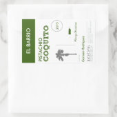 Sticker Rectangulaire Coquito portoricain vert fait sur commande (Sac)