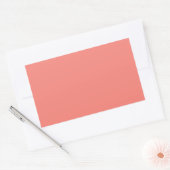 Sticker Rectangulaire Corail rose (Enveloppe)