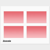 Sticker Rectangulaire Coral Ombre (Feuille)