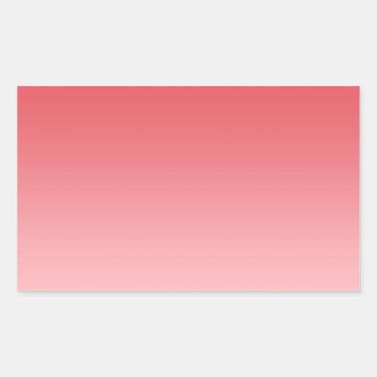 Sticker Rectangulaire Coral Ombre (Devant)