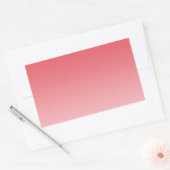 Sticker Rectangulaire Coral Ombre (Enveloppe)