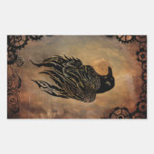 Sticker Rectangulaire Corbeau (Devant)