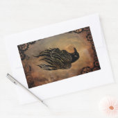 Sticker Rectangulaire Corbeau (Enveloppe)