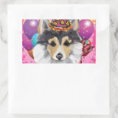 STICKER RECTANGULAIRE CORGI GALLOIS (Sac)