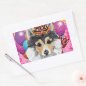 STICKER RECTANGULAIRE CORGI GALLOIS (Enveloppe)