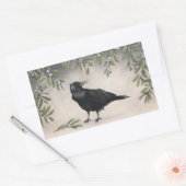 Sticker Rectangulaire corneille (Enveloppe)