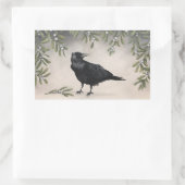 Sticker Rectangulaire corneille (Sac)