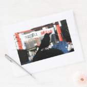 Sticker Rectangulaire Corneille japonaise (Enveloppe)