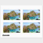 Sticker Rectangulaire Coron Travel (Feuille)