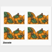 Sticker Rectangulaire Correctif citrouille (Feuille)