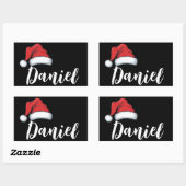 Sticker Rectangulaire Correspondance famille Noël Noël Noël Noël Nom per (Feuille)