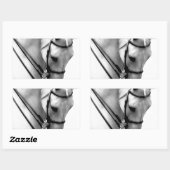 Sticker Rectangulaire Corse blanche de Beautiful (Feuille)