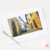 Sticker Rectangulaire Cortona Italia Toscane. (Enveloppe)