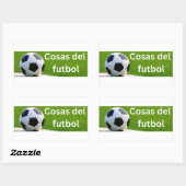 Sticker Rectangulaire Cosas del futbol (Feuille)