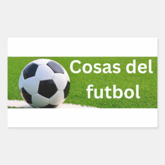 Sticker Rectangulaire Cosas del futbol