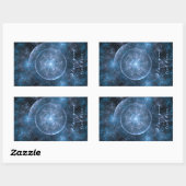 Sticker Rectangulaire Cosmos Background (Feuille)