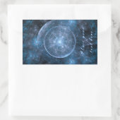 Sticker Rectangulaire Cosmos Background (Sac)