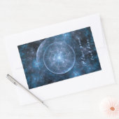 Sticker Rectangulaire Cosmos Background (Enveloppe)