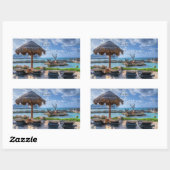 Sticker Rectangulaire Costa Maya, Mexique (Feuille)