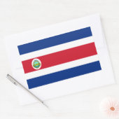 STICKER RECTANGULAIRE COSTA RICA (Enveloppe)