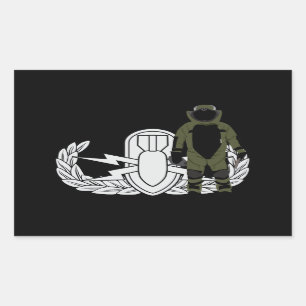Sticker Rectangulaire Costume de bombe d'EOD