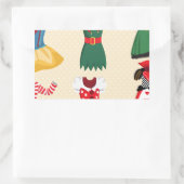 Sticker Rectangulaire costumes d'halloween (Sac)