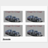 Sticker Rectangulaire Côte à côte (Feuille)