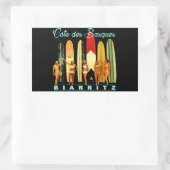 Sticker Rectangulaire Côte des Basques Biarritz (Sac)