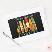 Sticker Rectangulaire Côte des Basques Biarritz (Enveloppe)