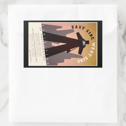 Sticker Rectangulaire Côté Est ~ Côté Ouest (Sac)