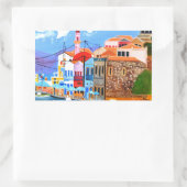 Sticker Rectangulaire Côte grecque (Sac)