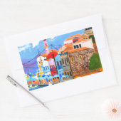 Sticker Rectangulaire Côte grecque (Enveloppe)