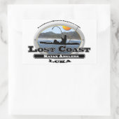 Sticker Rectangulaire Côte perdue Kayak Angler (Sac)