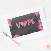 Sticker Rectangulaire Coton Candy rose 3D Vape Heart (Enveloppe)